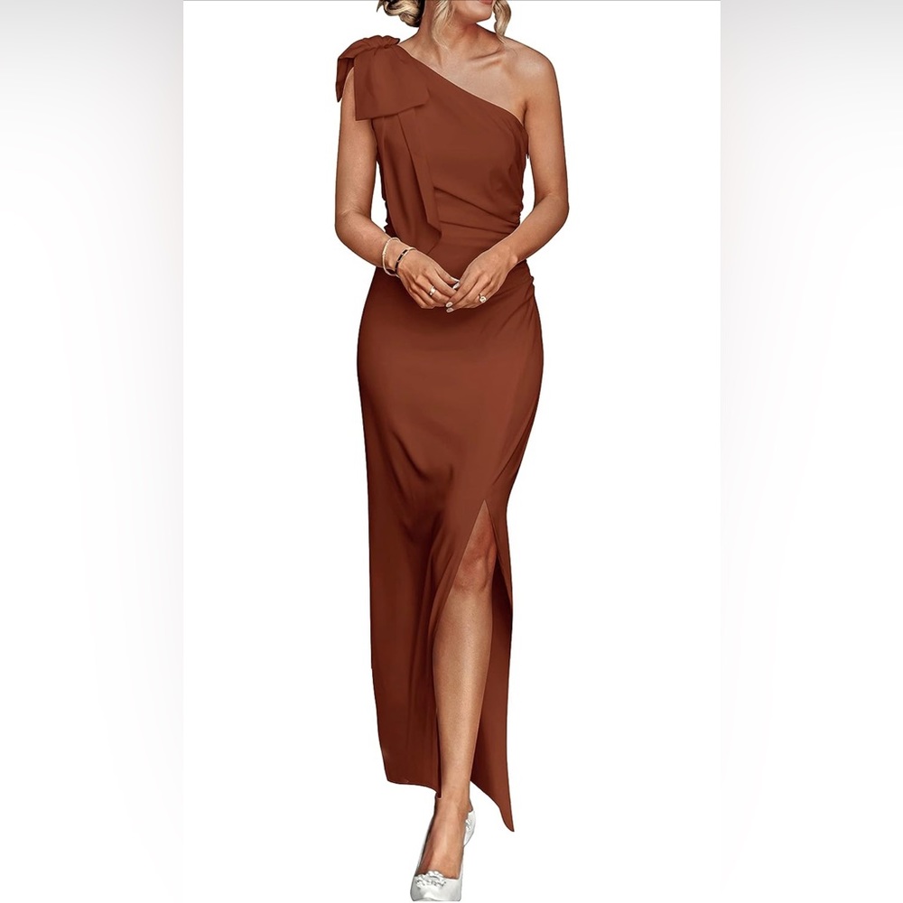 PRETTYGARDEN Women's Summer One Shoulder Long Formal Dresses